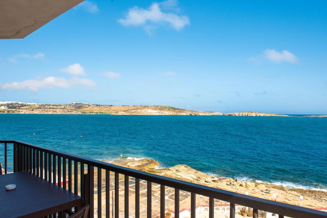 Islet Promenade Seafront 1 Bedroom Apartment With Sea View Balcony By Getawaysmalta San Pawl il-Baħar Eksteriør bilde