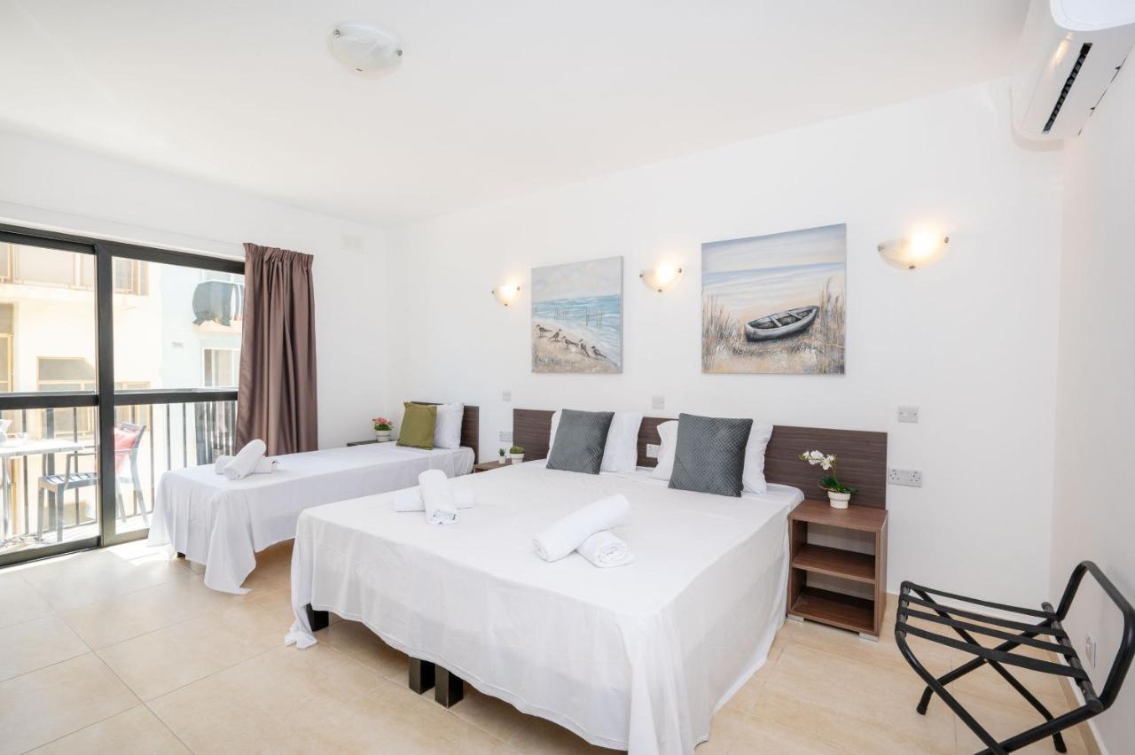 Islet Promenade Seafront 1 Bedroom Apartment With Sea View Balcony By Getawaysmalta San Pawl il-Baħar Eksteriør bilde